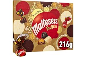 Maltesers Milk & White Trufas Mixto Chocolate Calendario de Adviento 218 g