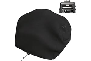 KOVSHUIWE Pokrowiec na grilla, kompatybilny z elektrycznym grillem Woodfire (seria OG700), wodoodporna tkanina Oxford 600D, odporna na działanie warunków atmosferycznych, ze sznurkiem, wentylacją, czarna, dł.