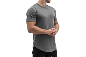 Sixlab Round Tech Herren T-Shirt Muscle Basic Gym Sport Fitness Tshirt