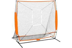 vidaXL Filet d'Entraînement Baseball Multisport Filet de Frappe de Baseball Arrière-Cour Terrain de Sport Extérieur Noir 174x76x158,5 cm