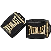 Everlast Elite Boxing Hand Wraps 180 "أسود / ذهبي