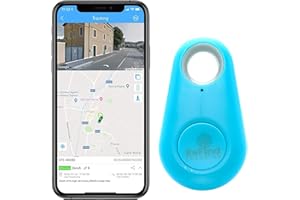 ReFind Smart tracker. Mini GPS Bluetooth locator. For finding Keys, luggage, possetions, pets. Compact AIR I TAG blue, pink, green, black, white. (Blue)