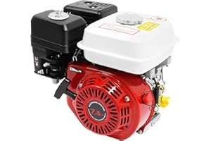 SANBOUSI Moteur à Essence Thermique 4 Temps 7,5 CV Moteur au Sol Moteur Kart Moteur Refroidissement par Air Forcé avec Alarme Huile
