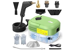 Hombasing 2200W Steam Cleaner, Handheld Steam Cleaner whit 1200ml Water Tank for Home Use, Fast Heat-Up in 10-15s, Portable High Steam Cleaners Machine for Cleaning Kitchen, Bathroom, Grout, Car