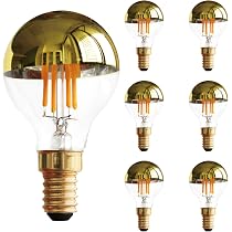Lampadina a filamento LED vintage G45 4W, lampadina a metà ...