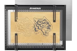 ATOMSTACK MAKER ATOMSTACK Laser Honeycomb Tavolo a nido d'ape con morsetto per incisione laser, 380 x 284 x 22 mm, per incisioni laser