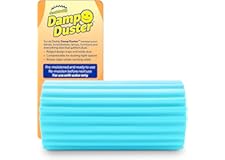 Scrub Daddy Damp Duster, Spugna Magica per la Pulizia della Polvere, Spolverino per Persiane e Tende in Legno, Prese d'Aria, 
