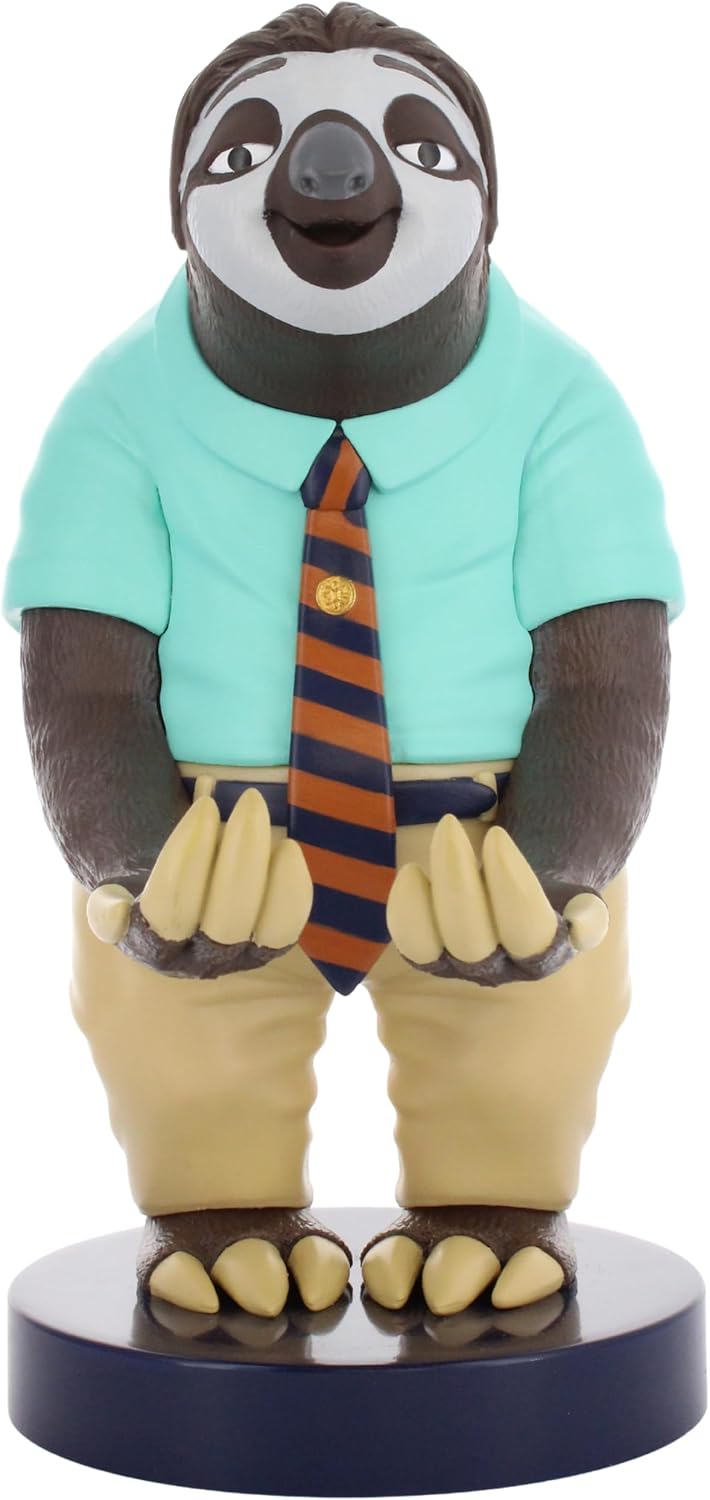 Cable Guys Zootropolis Flash the Sloth Controller Holder & Phone Stand - Gaming Accessories for Room and Desk Setup, Holder Compatible with Xbox, PlayStation & Most Standard Game Controllers