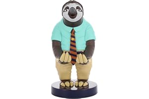 CABLEGUYS Cable Guys Zootropolis Flash the Sloth Controller Holder & Phone Stand - Gaming Accessories for Room and Desk Setup, Holder Compatible with Xbox, PlayStation & Most Standard Game Controllers