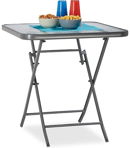 Harms 304898 Bistro Bistro Tafel Staal Eucalyptus Bruin Tuin Balkon Terrassen Meubels Hout