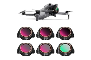 K&F CONCEPT Kit de 6 Filtres ND/PL Compatible avec DJI Mini 5 Pro, CPL ND4/PL ND8/PL ND16/PL ND32/PL ND64/PL, Accessoires Drone - Filtres Polariseur et Densité Neutre en Verre Optique HD Multicouche