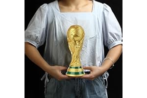 SUSANMAISON Trofeo Replica della Coppa del Mondo di Calcio in 4 diverse dimensioni con portachiavi, regalo da collezione in resina con portachiavi, per appassionati di sport, decorazione per la casa
