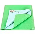 OYO BABY Waterproof Bed Protector Dry Sheet -Medium (Green)