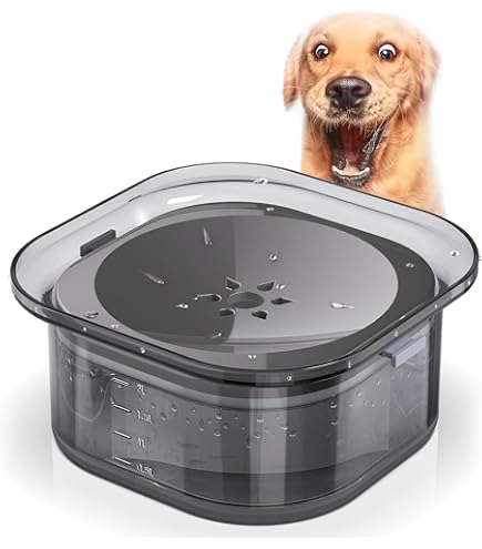 Dog Water Bowl Pet Supplies GIYOXIMA Pets No-Spill Slobber