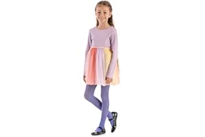 OVISSA Mallas ultra suaves para cualquier actividad, mallas de ballet y teatro para niños y niñas, medias de microfibra para niños 1 par de 50 deniers ZUZA