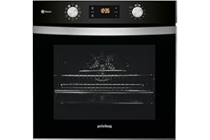 Privileg PBWK3 JH8S BLG Einbau-Backofen mit Hydrolyse und Dampffunktionen/ 71 l/Hydrolyse/CLICK und CLEAN/Multi-Level-Kochen/Pizzafunktion/Freasy Cook