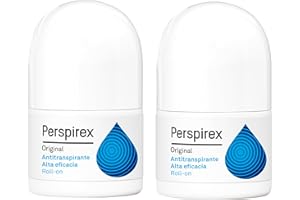 Perspirex ® | Perspirex Original | Deodorante antitraspirante Ascelle Roll On per una protezione e freschezza anti sudore fino a 5 giorni | Confezione da 2-40 ml