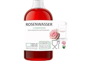 NATURMEDIN ... NATÜRLICHE ROHSTOFFE MIT MEDIZINISCHEN TECHNOLOGIEN 1.000-ml ROSENWASSER LEBENSMITTEL QUALITÄT BALANCED 100% Naturrein NATURMEDIN®