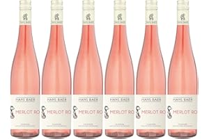 Hans baer - Merlot Rosé - Vino Rosato - Rheinhessen, Germania (6 x 0,75l)