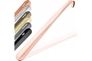 JK Trade® Chausse-pied stable en acier inoxydable de 42 cm | Chausse-pied long en acier inoxydable pour se tenir debout | Rapide et confortable au dos | Longueur et largeur optimisées