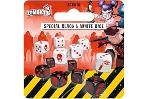 CMON Edge Entertainment Zombicide - Special B/W Dice - Extension en Espagnol - CMZCD010ES