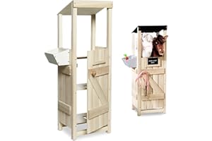 Panduro Hobby Horse Accessoires pour chevaux en bois certifié FSC, en bois léger, écurie pour 2 chevaux