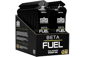 ‎SCIENCE IN SPORT Science in Sport Beta Fuel Gel 30 x 60ml Nicht aromatisiert - Energiereiches Kohlenhydrate Gel mit 40g Kohlenhydrate, Leicht verdauliches Energy Gel für optimale Leistung