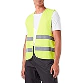 Chaleco de seguridad amarillo que refleja este EN-471, talla unica