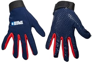 BYTE SKIN HOCKEY GLOVES NAVY RED