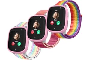 Polyjoy 3 Stück Kinder Nylon Armbänder kompatibel mit Xplora X6 Armband, Kids Smartwatch Mädchen Jungen Weich Verstellbare Ersatzbänder für Xplora X6 Play/Xplora X6 Pro/Xplora X6 Gen 2