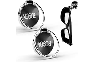 ROSON Glasses Holder for Car Dash, Premium Metal-Alloy Eyeglasses and Sunglasses Holder for Car Dash - Any Surface You Need (2 Pack)