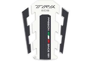 labelbike - Adesivo 3D Moto Paraserbatoio Protezione e Decorazione in Resina compatibile con BENELLI TRK 502 - Colore Bianco
