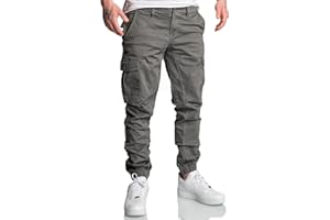 REPUBLIX Herren Jogger Cargo Chino Jeans Hose R2207