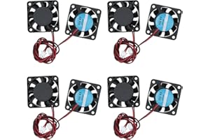 Rowiz 8pcs 40mm (4cm) DC 24V Cooling Fan with 2 Pin Connector High Speed Brushless Fan Mini Heatsink for for 3D Printer Makerbot Accessories Computer CPU Cooler, 40×40×10mm