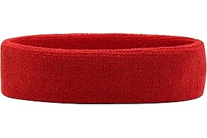 HANERDUN Bandeau de Sport pour Hommes et Femmes Bande de Cheveux Élastique Non Slip Évacuation de l'Humidité Bandeau en Coton pour Sports