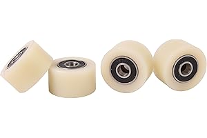 SHUNWIGE Smart Machines Lot de 4 roulettes en nylon de 35 mm de diamètre, fabriquées à la machine, différentes largeurs, fabriquées en UE 20 mm de large, 4