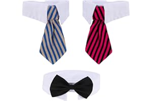 SHAPPY 3 Stücke Justierbare Haustier Hunde Katzen Fliege Haustier Kostüm Krawatte Kragen für Kleine Hunde Welpen Pflegen Zusätze