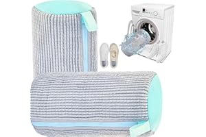 TJYAEKLTD Bolsa Lavadora Zapatillas, Bolsa de Limpieza de Zapatos, 2 Piezas Bolsa Para Lavar Zapatillas en Lavadora Reutilizable Bolsa de Lavado de Zapatos (Grey)