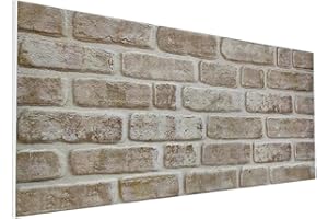 DELLEDECOR 3D Brick Effect Wall Panels Decorative Wall Ceiling Tiles CLADDING POLYSTYRENE Panel Tile 50x100cm (DL195)