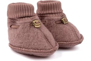Mikk-line Woll Hausschuhe Kinder | OEKO-TEX 100 | Krabbelschuhe Baby in Wool Für Mädchen und Jungen | Woll-Babysocken 95% Wolle - 100% mulesingfrei | Lauflernschuhe Baby