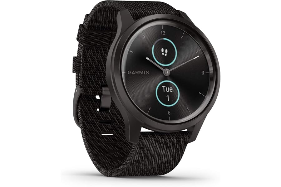 Garmin [renewed vívomove Style – stilvolle Hybrid-Smartwatch mit brillantem AMOLED-Farbdisplay, Sport-Apps, wasserdicht, 5 Tage Ak