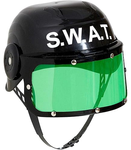 Gorra De Policía Para Niños Widmann – Color Azul Con Insignia De Plata – Cierre Ajustable En La Parte Trasera