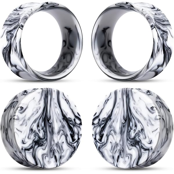 Custom Plugs Goud Zwart Diamant Metaal Oor Gauge/Plug