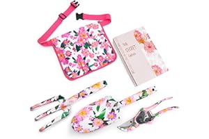 Hortem Gardening Set Gifts Women Ladies, Floral Garden Tools Set Include Aluminum Trowel, Cultivator and Pruning Shear and Garden Belt Bag