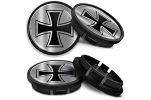 SkinoEu Compatible con Tapas Centrales VW Volkswagen 5G0601171XQI Tapacubos de Aleación para Llantas de 66mm CR 24