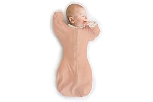 SwaddleDesigns Transitional Swaddle Sack, Baby Swaddles for Newborn with Arms Up Half-Length Sleeves & Mitten Cuffs, Sleep Sack Wearable Blanket