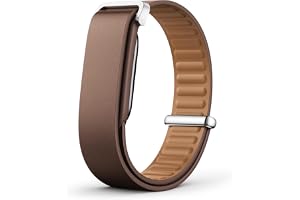 SimpleThings Läderarmband kompatibelt med Google Fitbit Air-armband | Extra lång och kort rem kompatibel med Fitbit Air-band, justerbart 14–24 cm, mjukt, lätt, för kvinnor och män