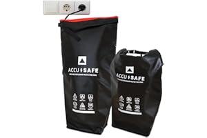 ‎SELBST-SICHER SELBST-SICHER Accu Safe XL | feuerfeste Akkutasche für Ebikes & Co Laden, Transport & Lagerung | hochwertige Brandschutztasche für Wertgegenstände | 600x330x195mm