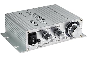 Lepy LP-V3s piccolo amplificatore HIFI per auto,PC, casa corrente DC12V