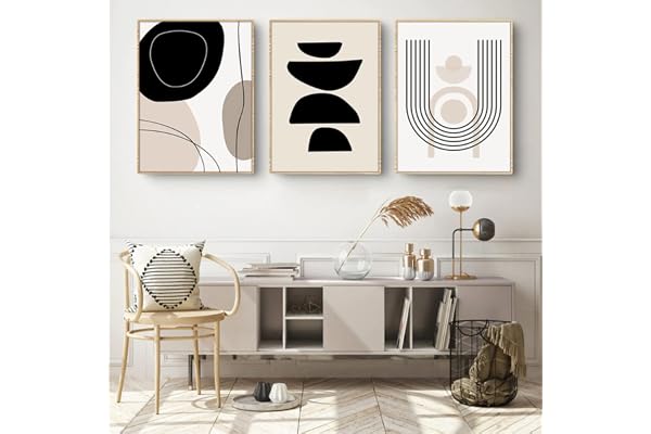 Sarah Duke Set med 3 Boho-affischer, abstrakt konst, väggmålningar, utan ram, canvasbilder, modern väggdekoration, bilder i s